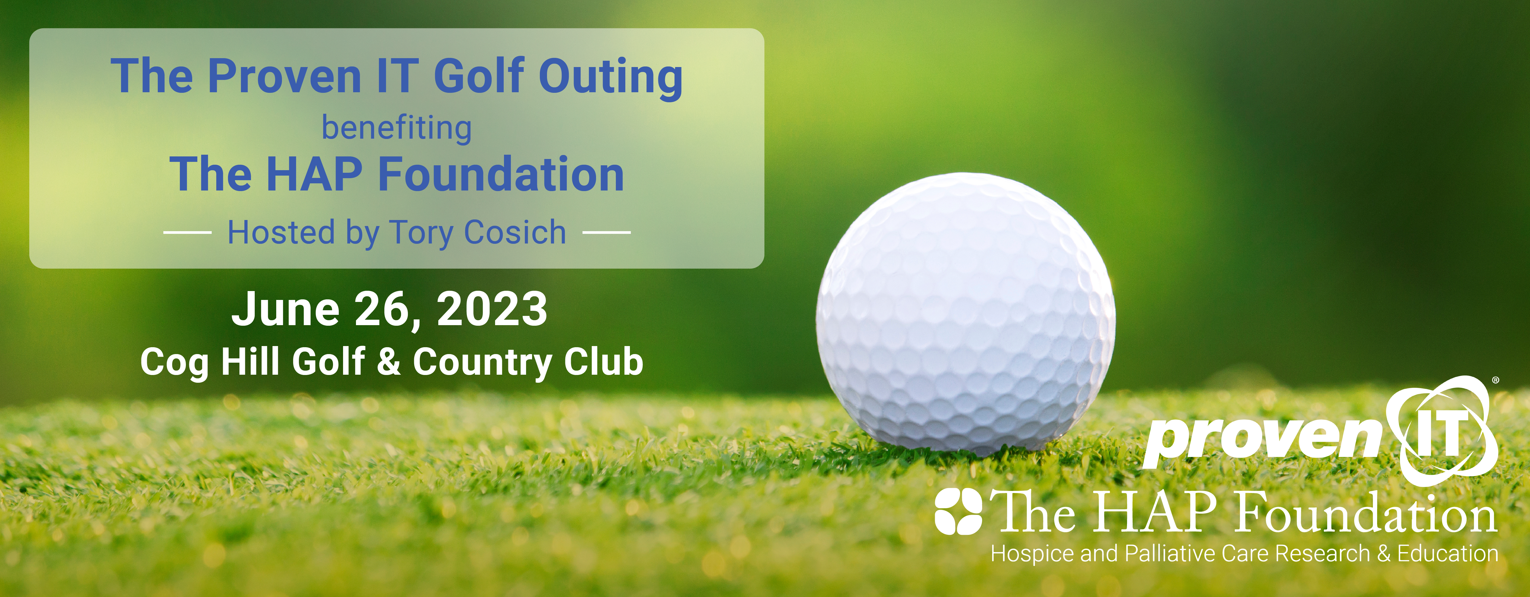 The HAP Foundation Hero Web Banner Golf 23